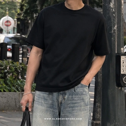 Boxy Tees by Common Issue Black CI4055