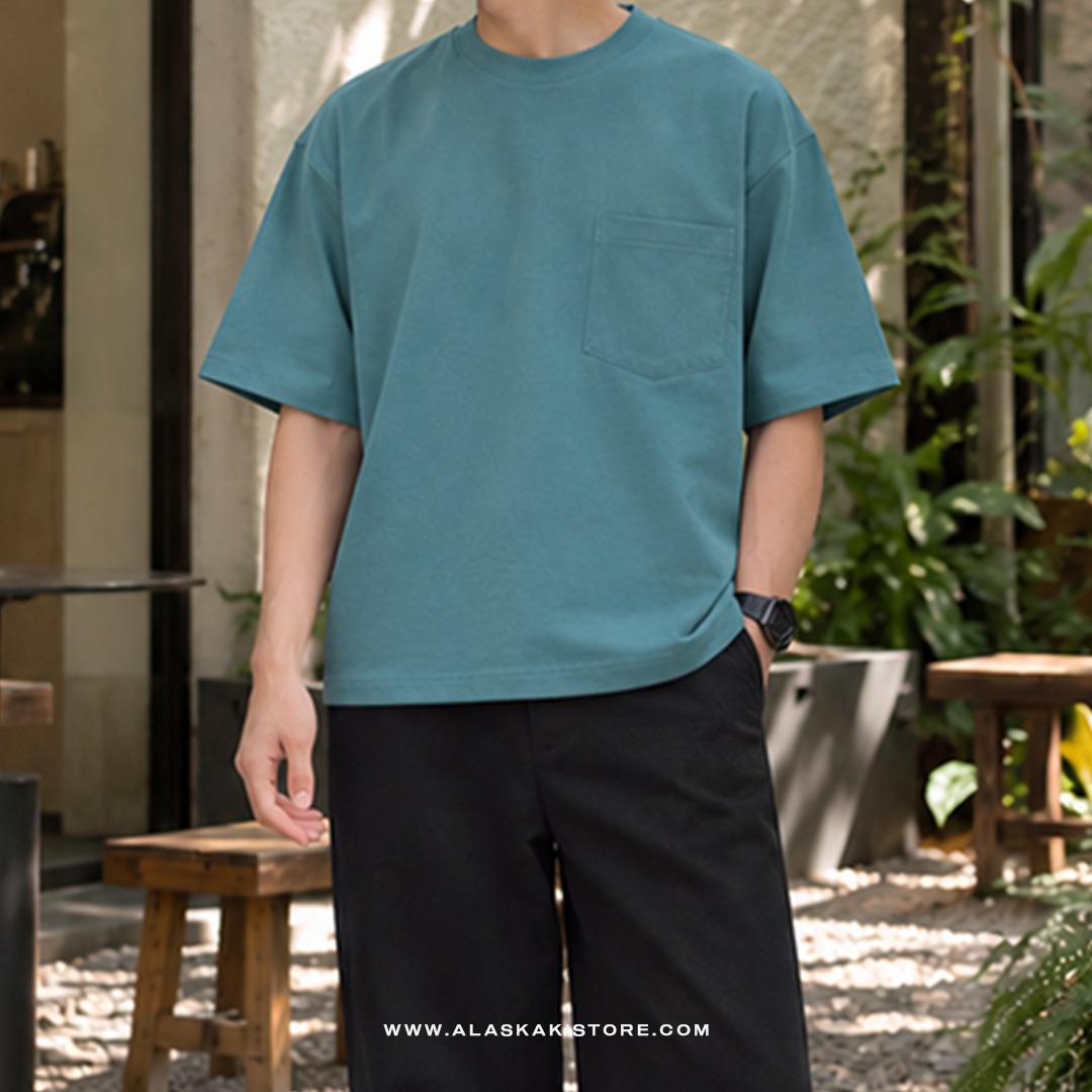 Heavyweight Oversized Tees Blue Stone CI4059