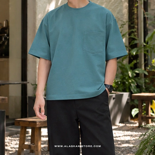 Heavyweight Oversized Tees Blue Stone CI4059