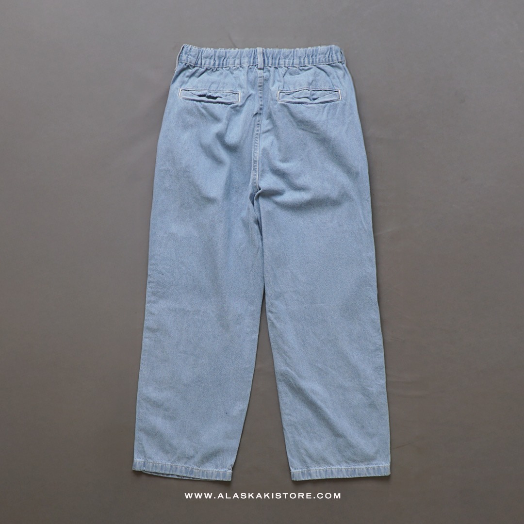 Loose Fit Denim Jeans Blue GU5019