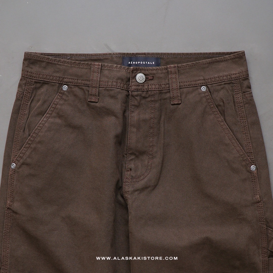 Baggy Carpenter Pants Washed Brown AP5001