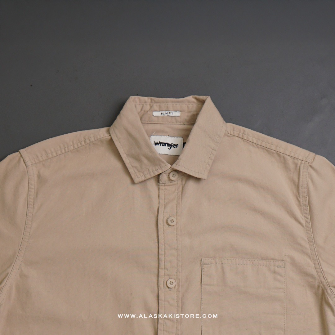 Slim Short Sleeve Shirt Khaki WR2011