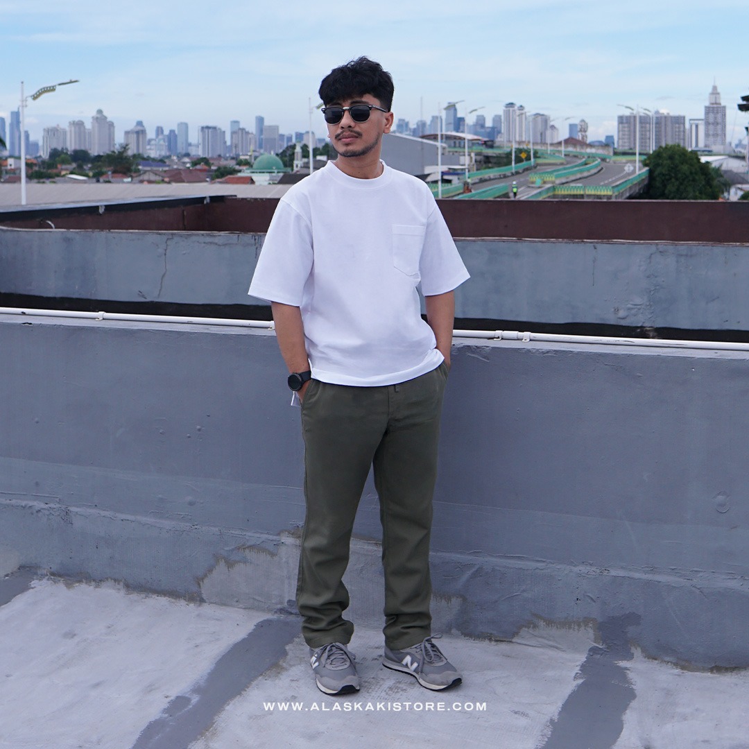 Straight Fit Linen Pants Olive ON5101