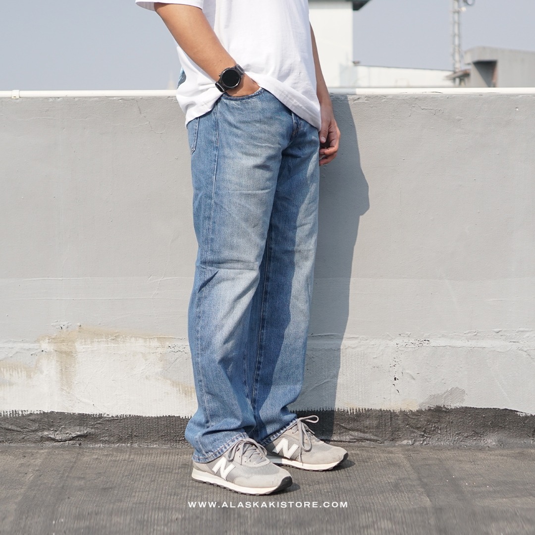 Loose/Relaxed Fit Jeans Blue Washed GA5026