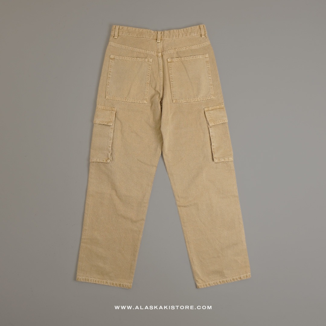 Loose Cargo Pants Khaki BS5036