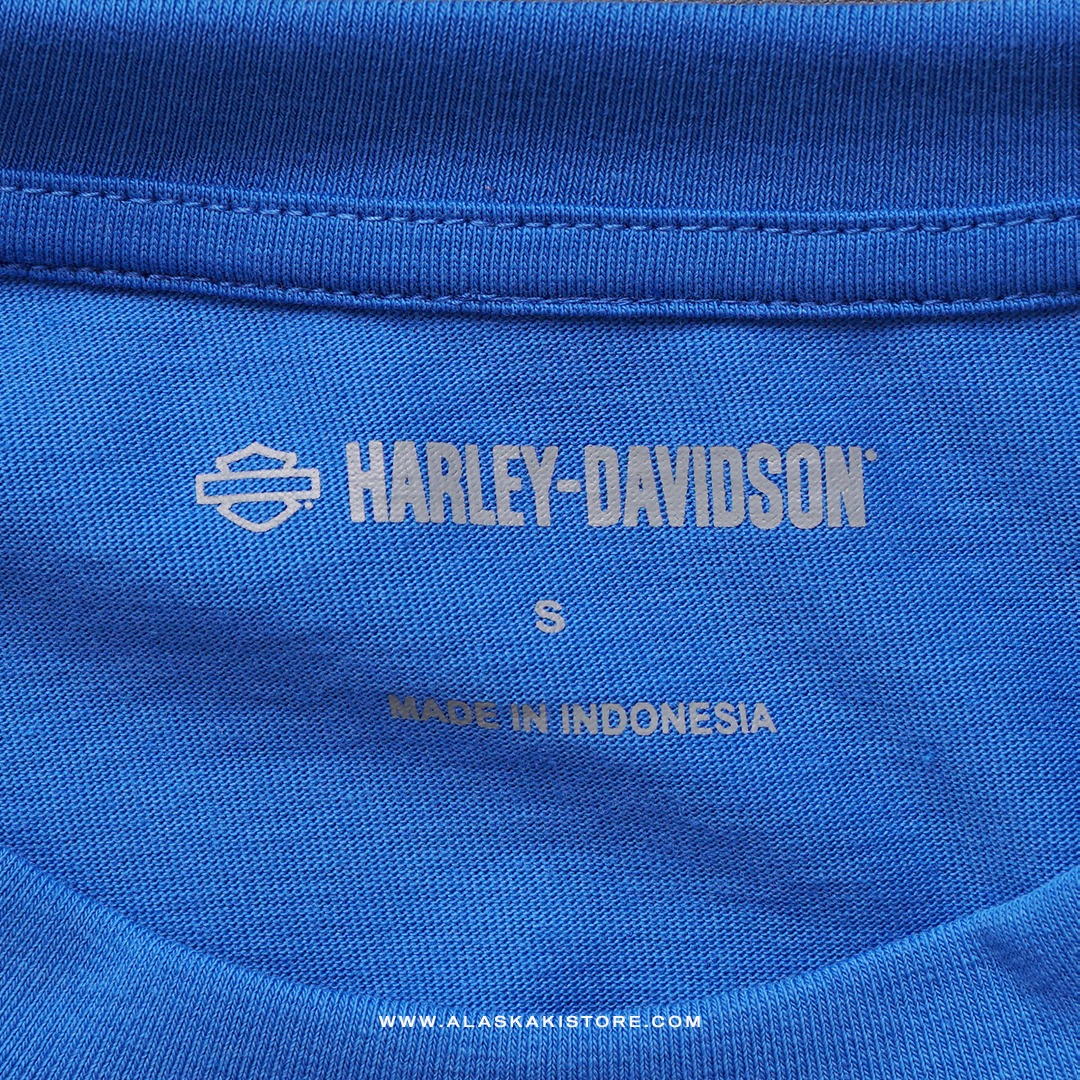 Long Sleeve Printed Tee Blue HD4002