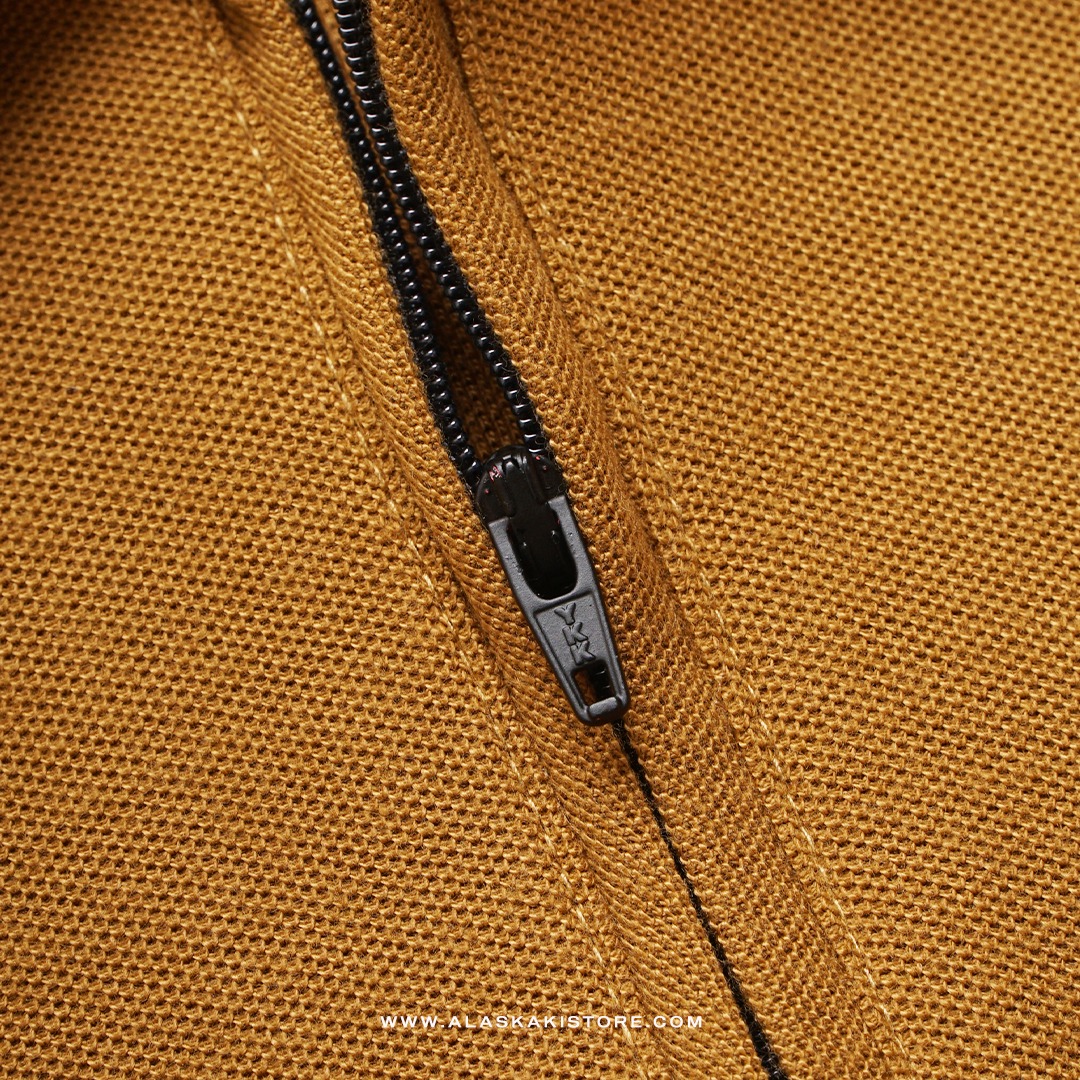 Half Zip Polo Shirt by Common Issue Brown Camel CI4040
