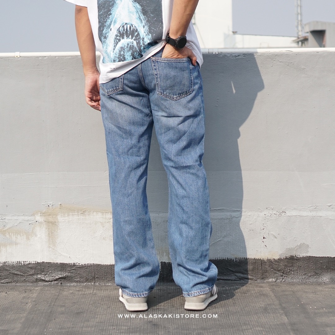 Loose/Relaxed Fit Jeans Blue Washed GA5026