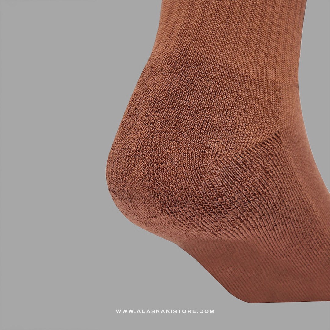 Trefoil Crew Socks Dark Brown AD9018