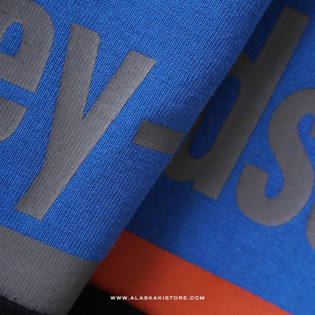Long Sleeve Printed Tee Blue HD4002