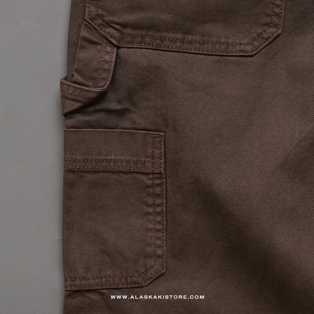 Baggy Carpenter Pants Washed Brown AP5001