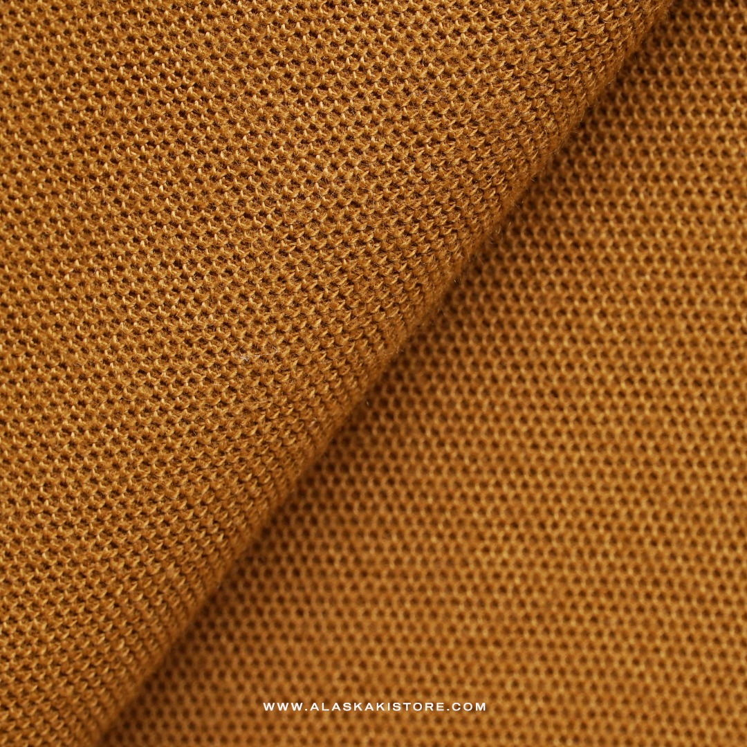 Half Zip Polo Shirt by Common Issue Brown Camel CI4040