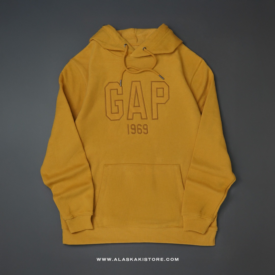 Fleece Pullover Hoodie Mustard GA1044