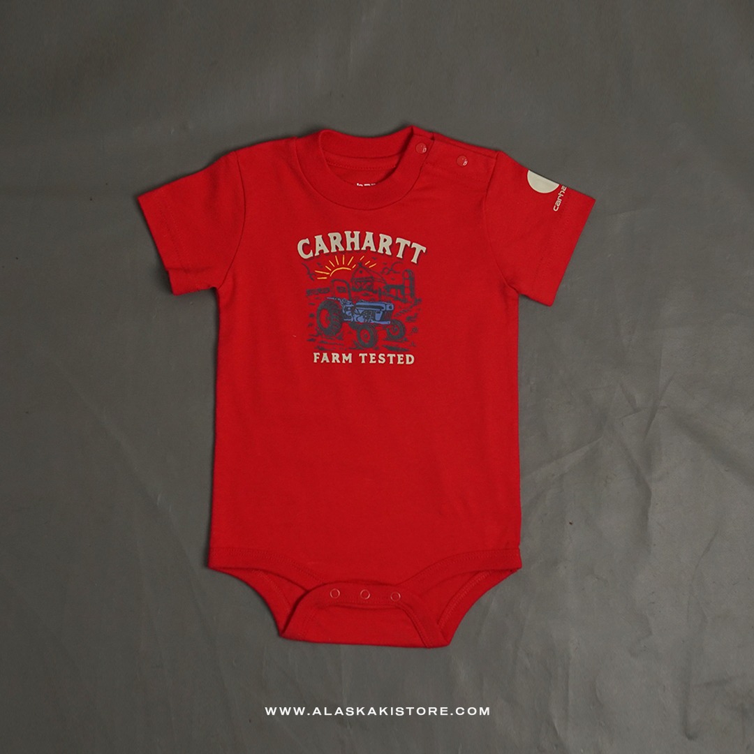 Shortsleeve Baby Jumper Red CR4022