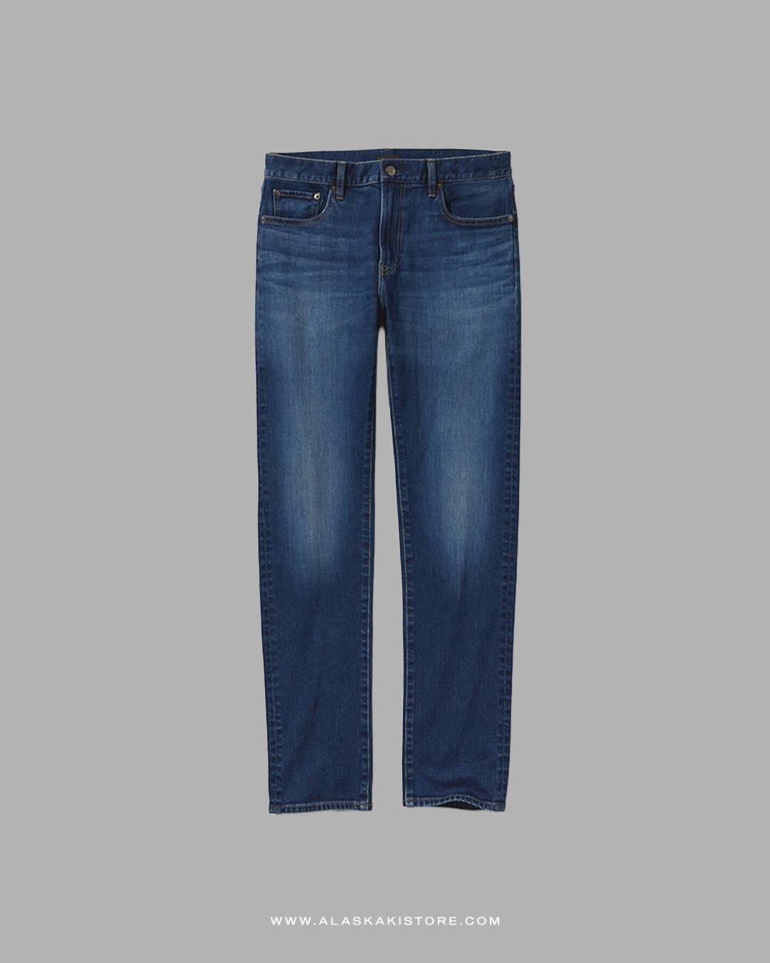 Slim Straight Jeans Blue UQ5041
