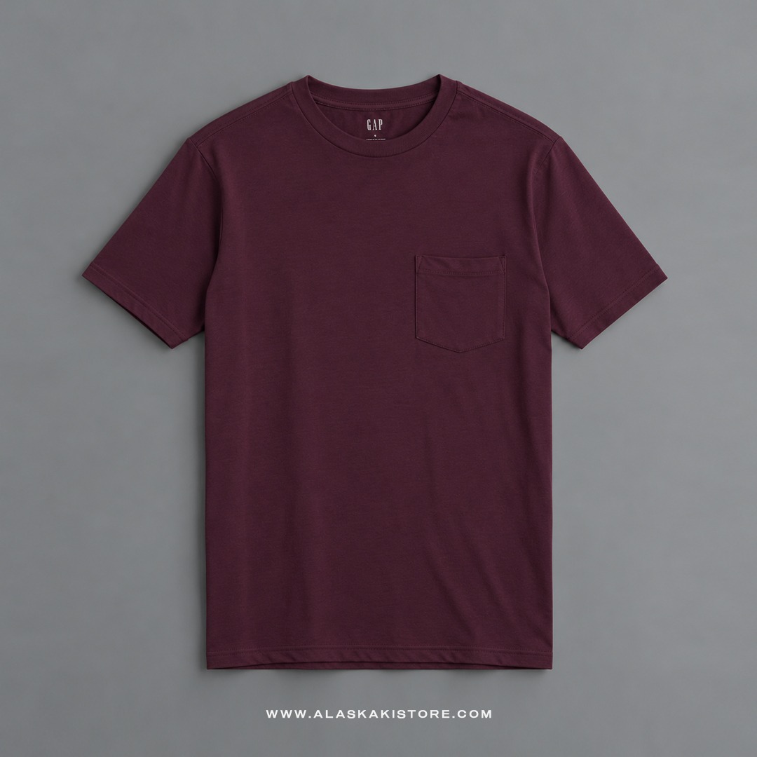 Pocket Tees Burgundy GA4076
