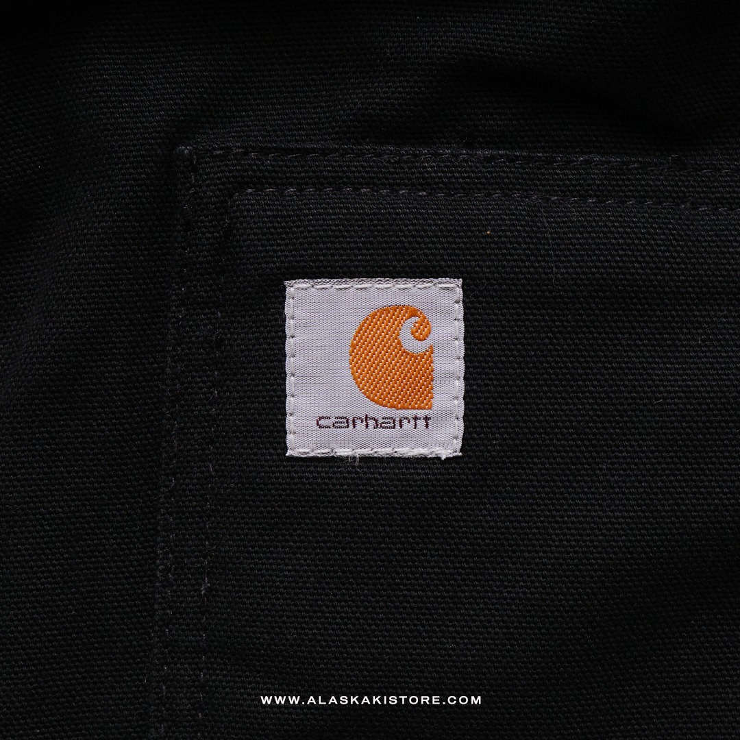 Unisex Canvas Sherpa Vest Jacket Black CR1013