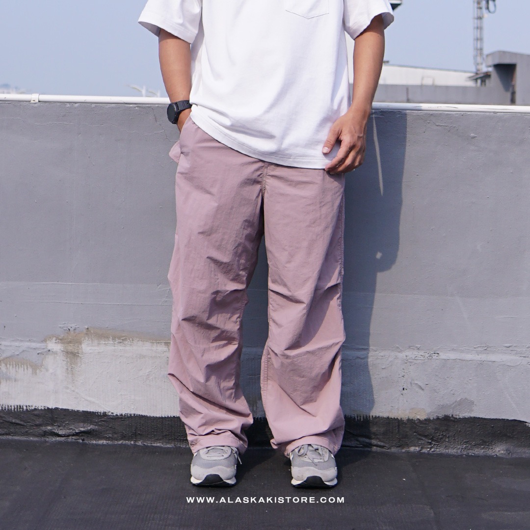 Loose Fit Parachute Pants Soft Lilac GU5034