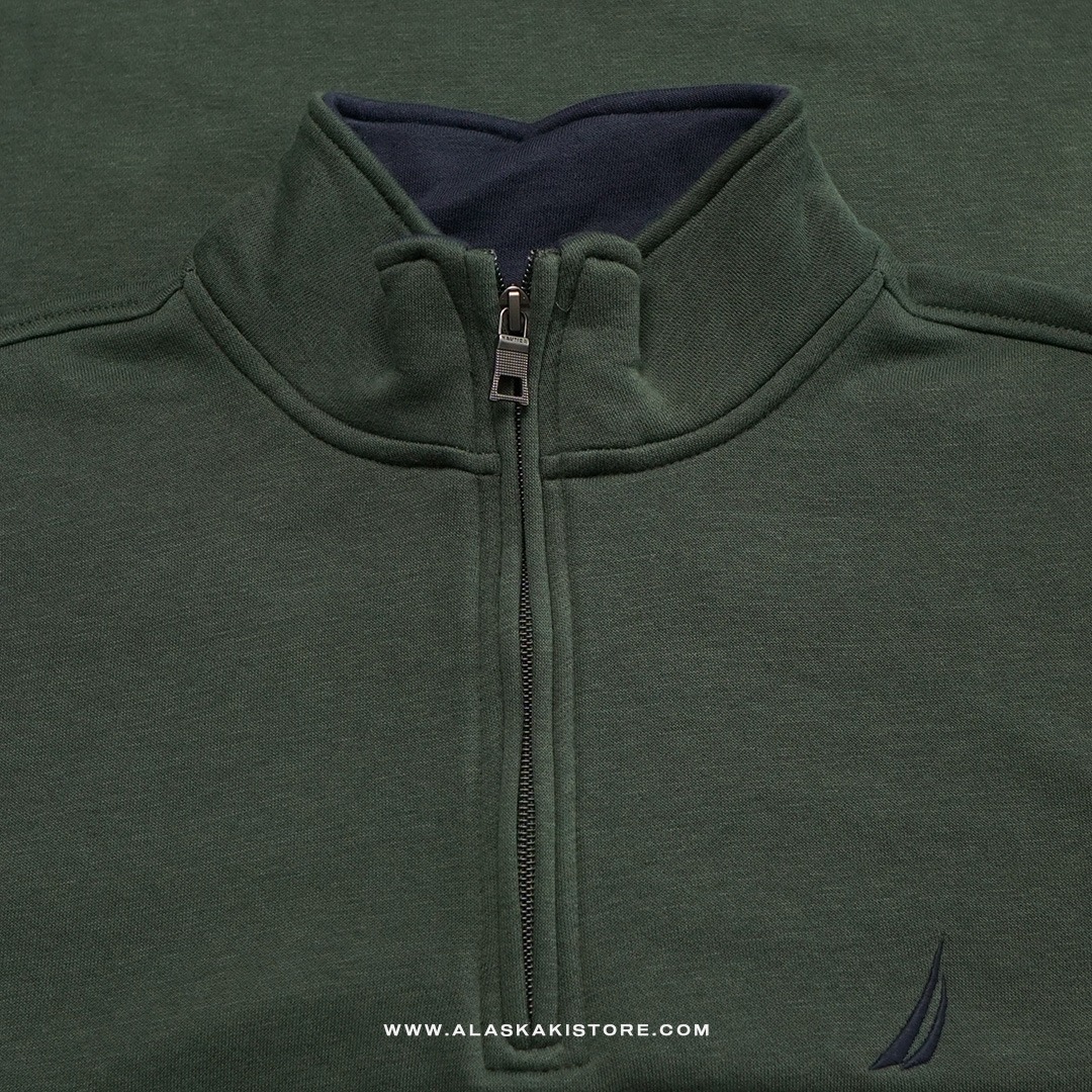 Half Zip Sweatshirt Teal Green NC1007