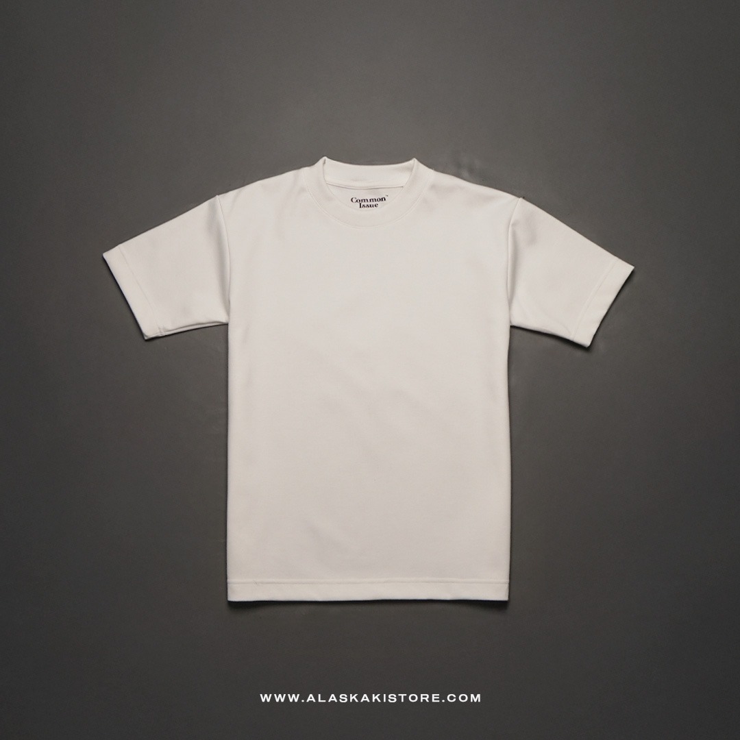 Cotton Blend Heavyweight Oversized Tshirt by Common Issue White CI4046