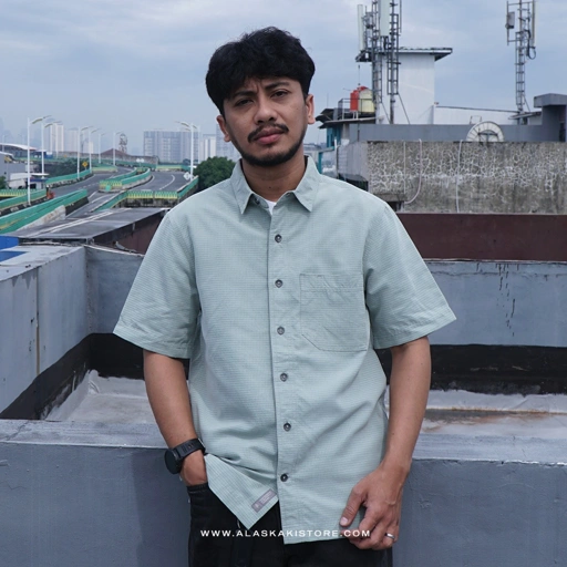 Image of Pucker Dry Short Sleeve Shirt Sage RR2006