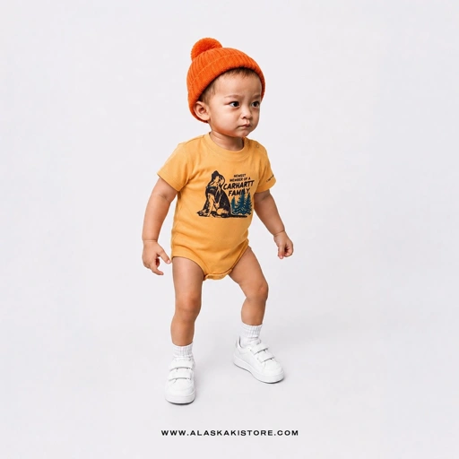 Image of Bodysuits Baby Jumper Light Orange CR4012