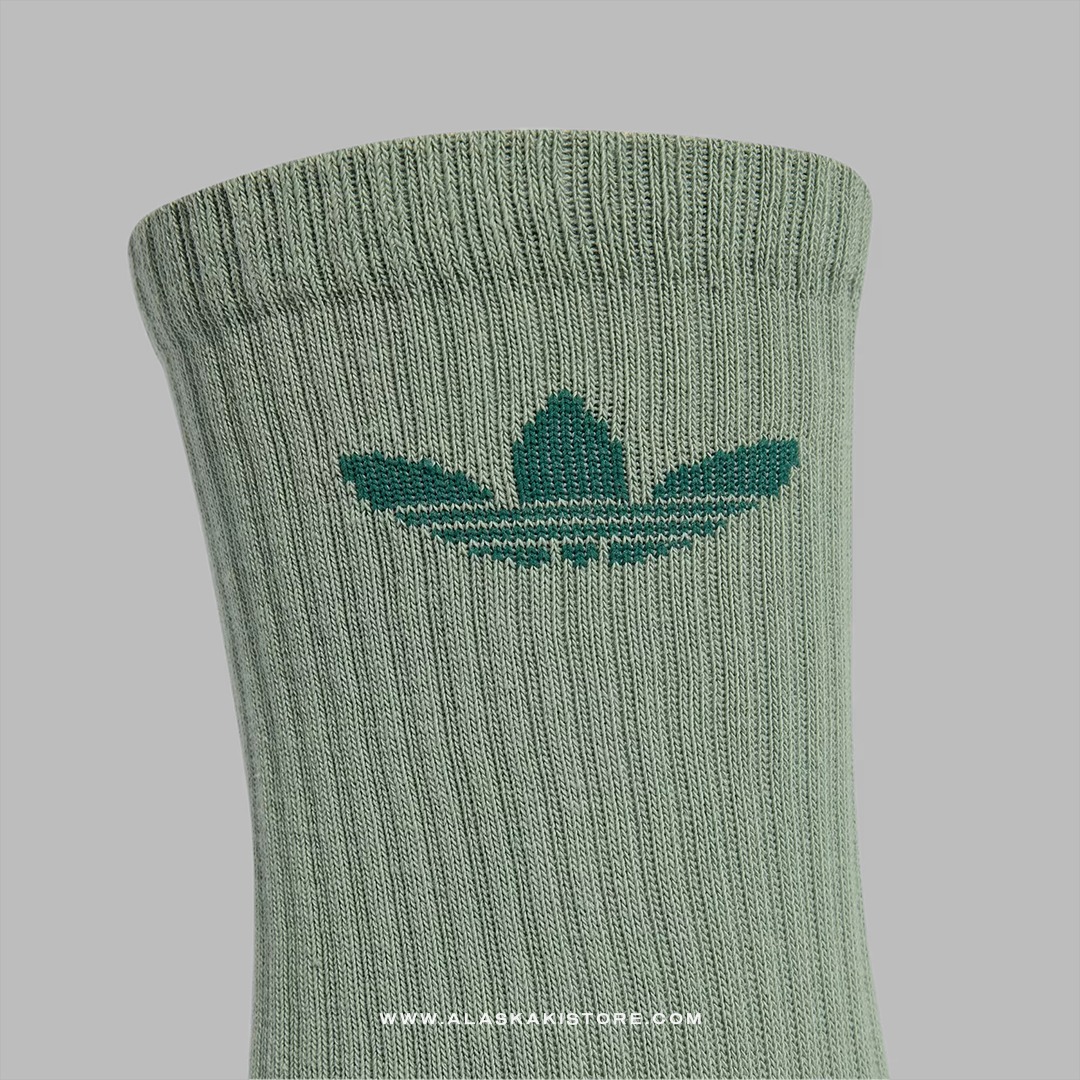 Trefoil Crew Socks Green AD9016