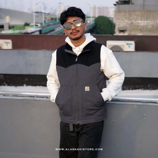 Image of Montana Vest Jacket Dark Grey CR1008
