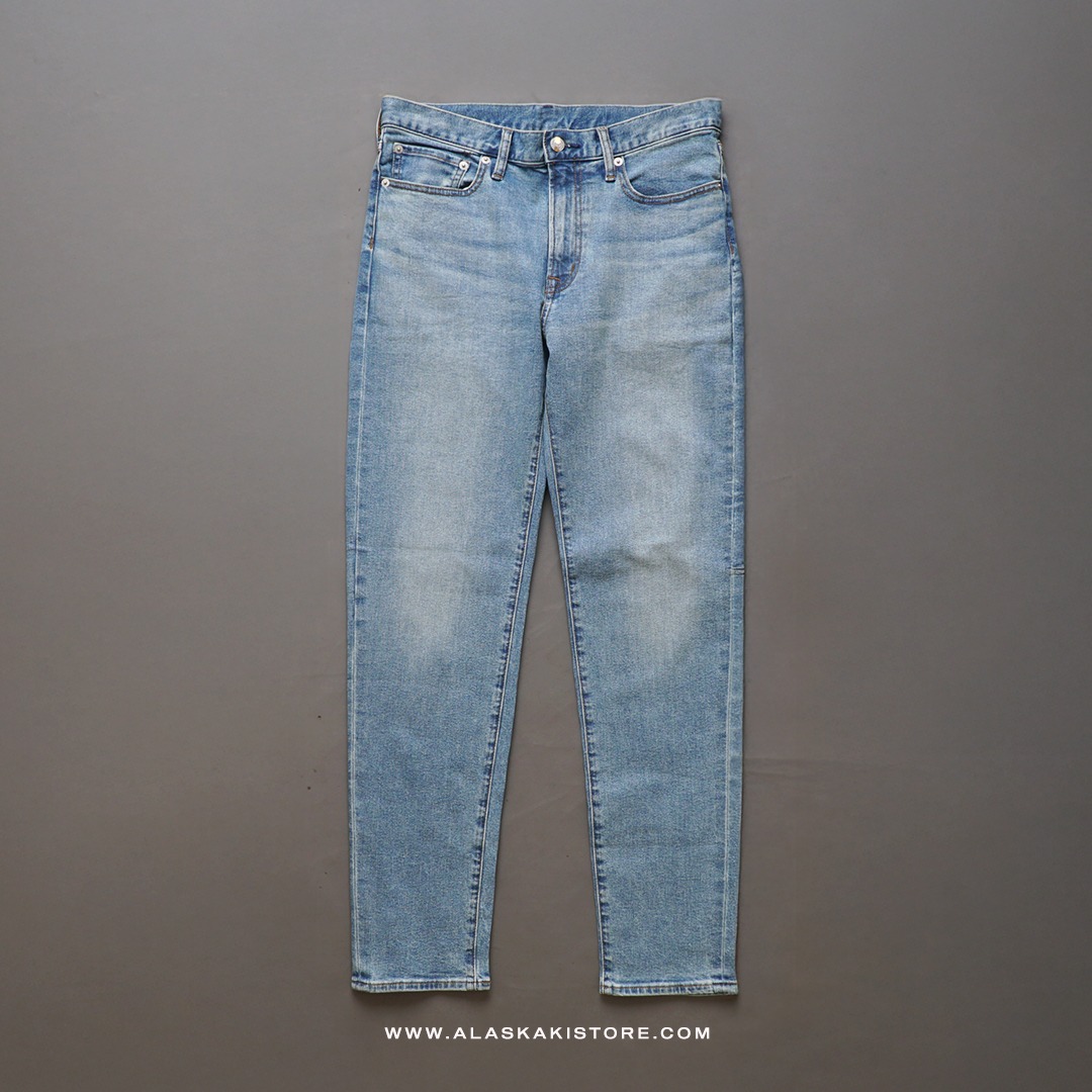 Slim Fit Jeans Trousers Light Washed GU5018