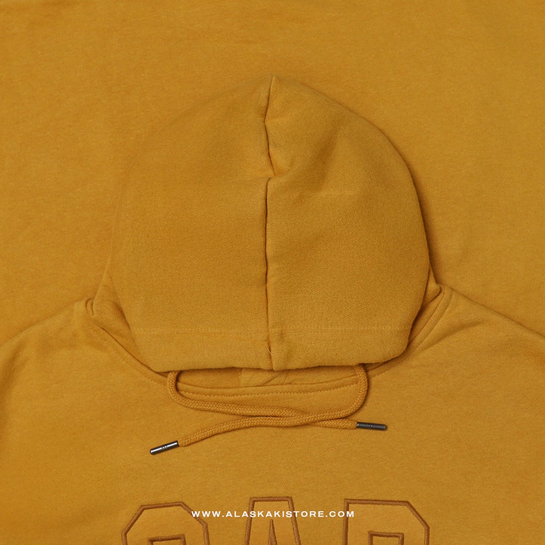 Fleece Pullover Hoodie Mustard GA1044