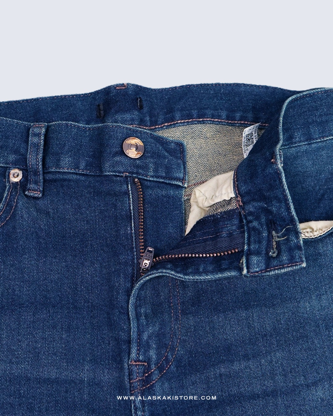 Slim Straight Jeans Blue UQ5041