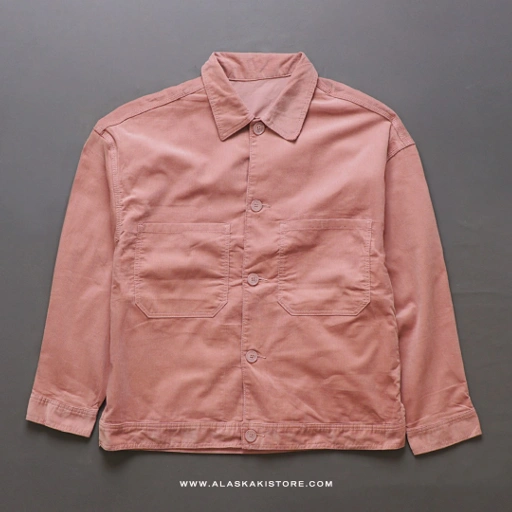 Image of Chef Jacket Corduroy Pink GU1005