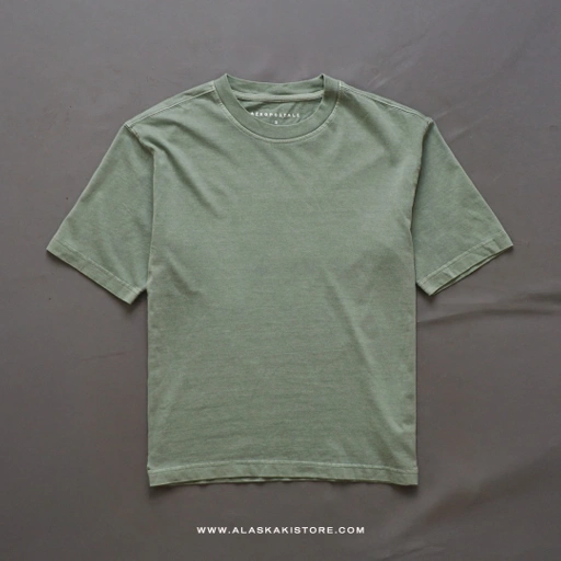 Image of Washed Boxy Tshirt Olive AP4026