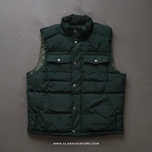 Image of Puffer Vest Jacket Teal Green GF1007
