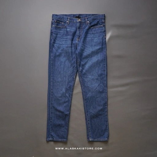 Image of Regular Tapered Denim Jeans Blue Washed GI5002