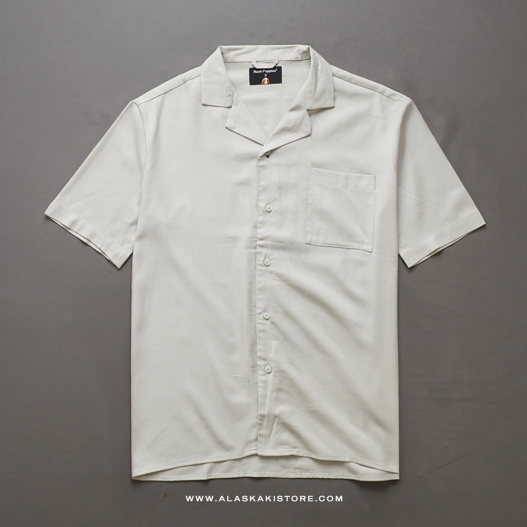 Open Collar Shirt by Hush Puppi*s Mint Sage HP2001