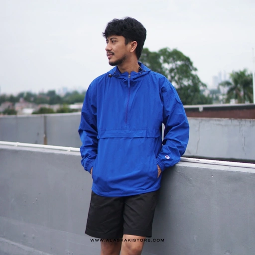 Image of Packable Anorak Jacket by Chmpn Blue CH1130