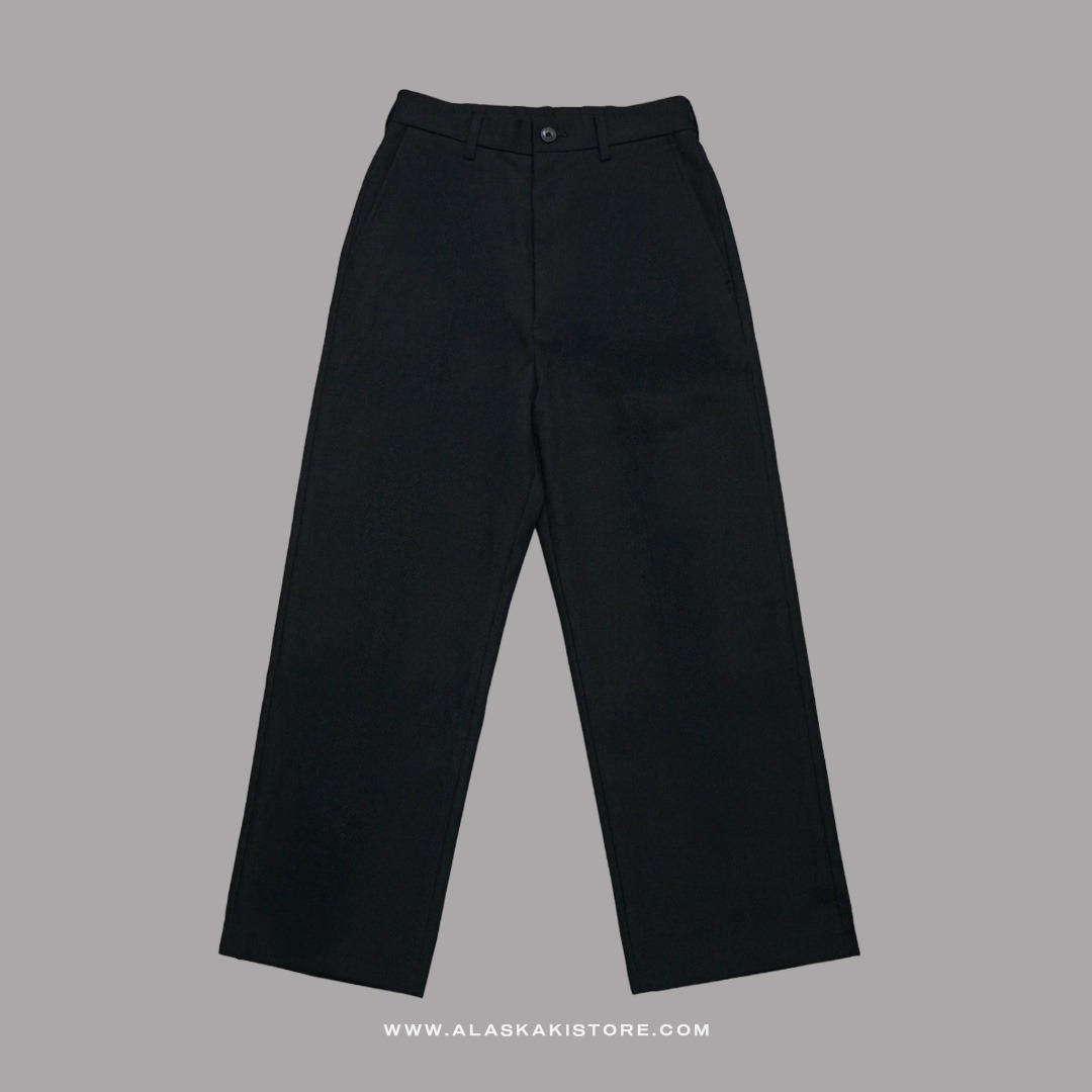 Wide Loose Pants Black GU5027