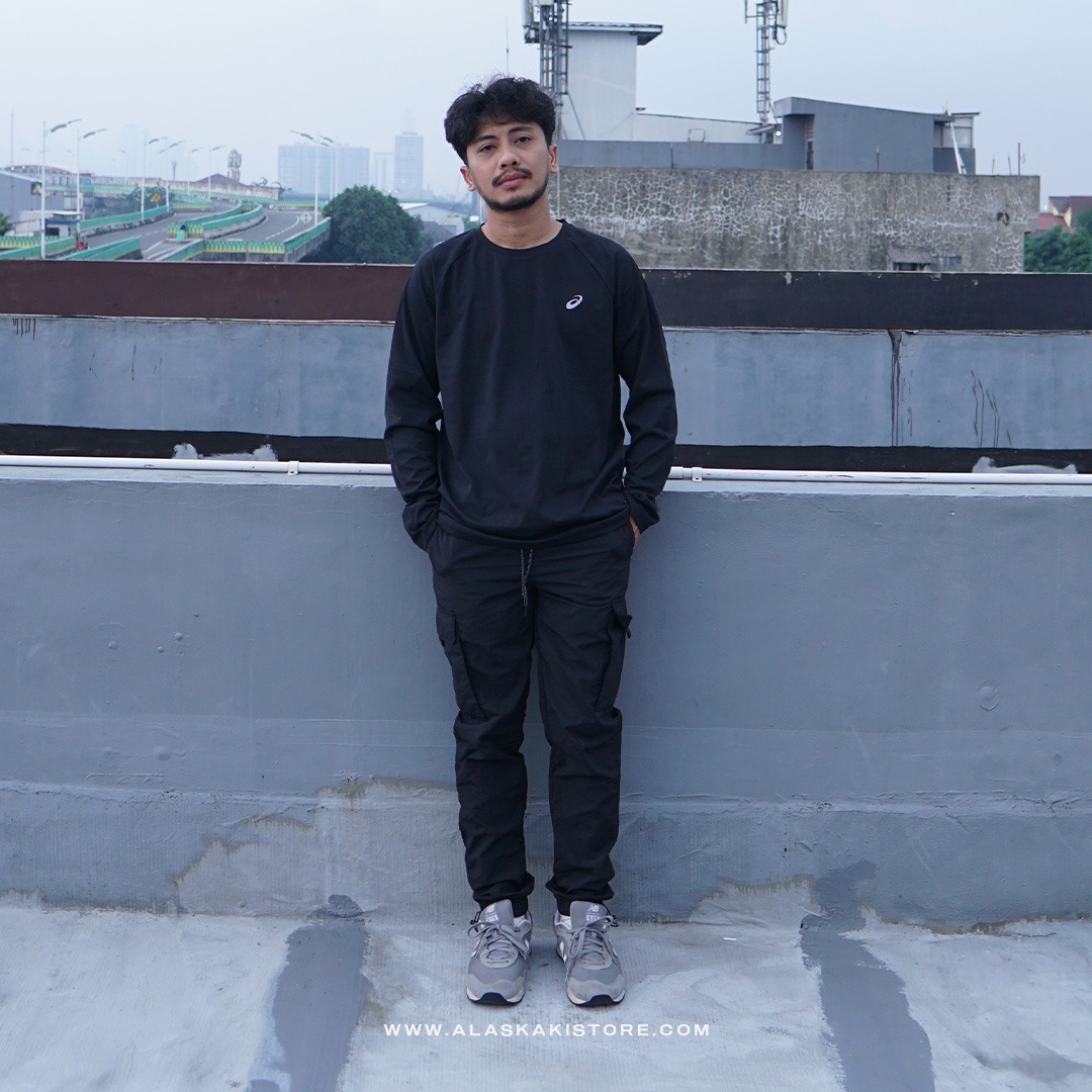 Long Sleeve Running Shirt Black AS4004