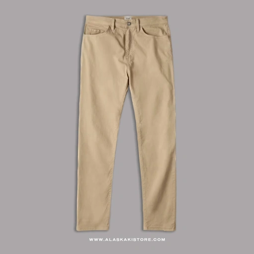 Image of Twill Pants Slim Fit Khaki FT5020