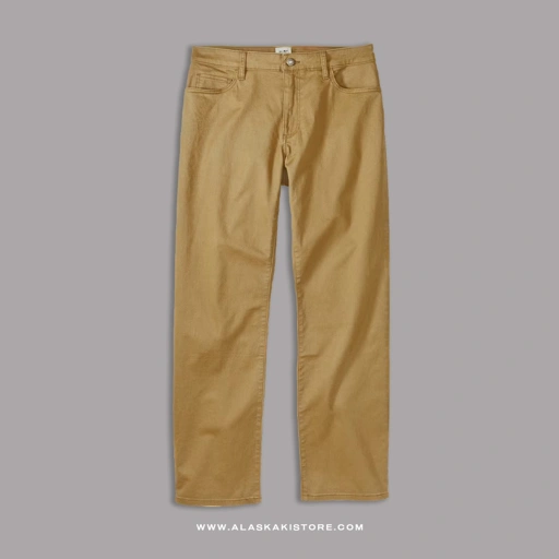 Image of Twill Pants Classic Fit Brown FT5027