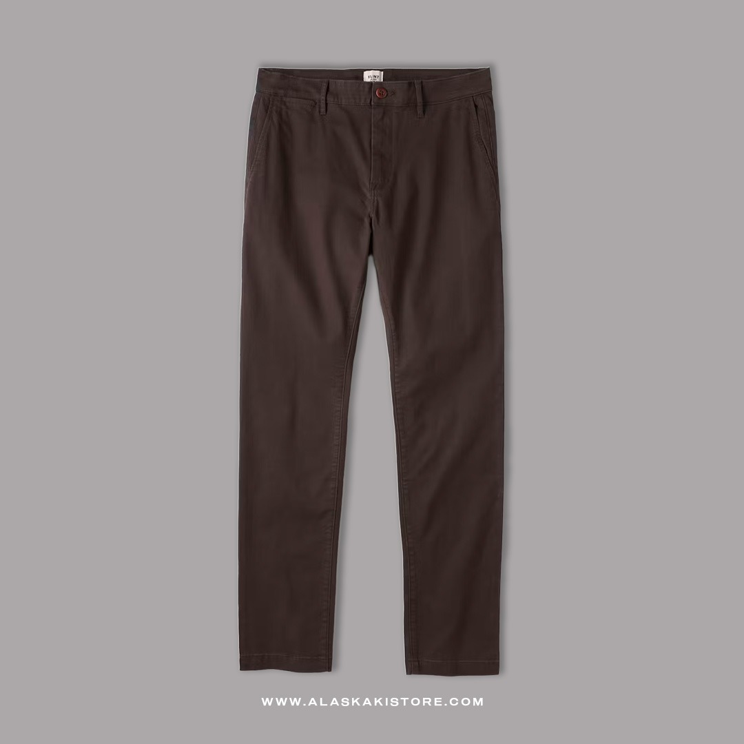 Slim Fit Chino Pants Dark Brown FT5035