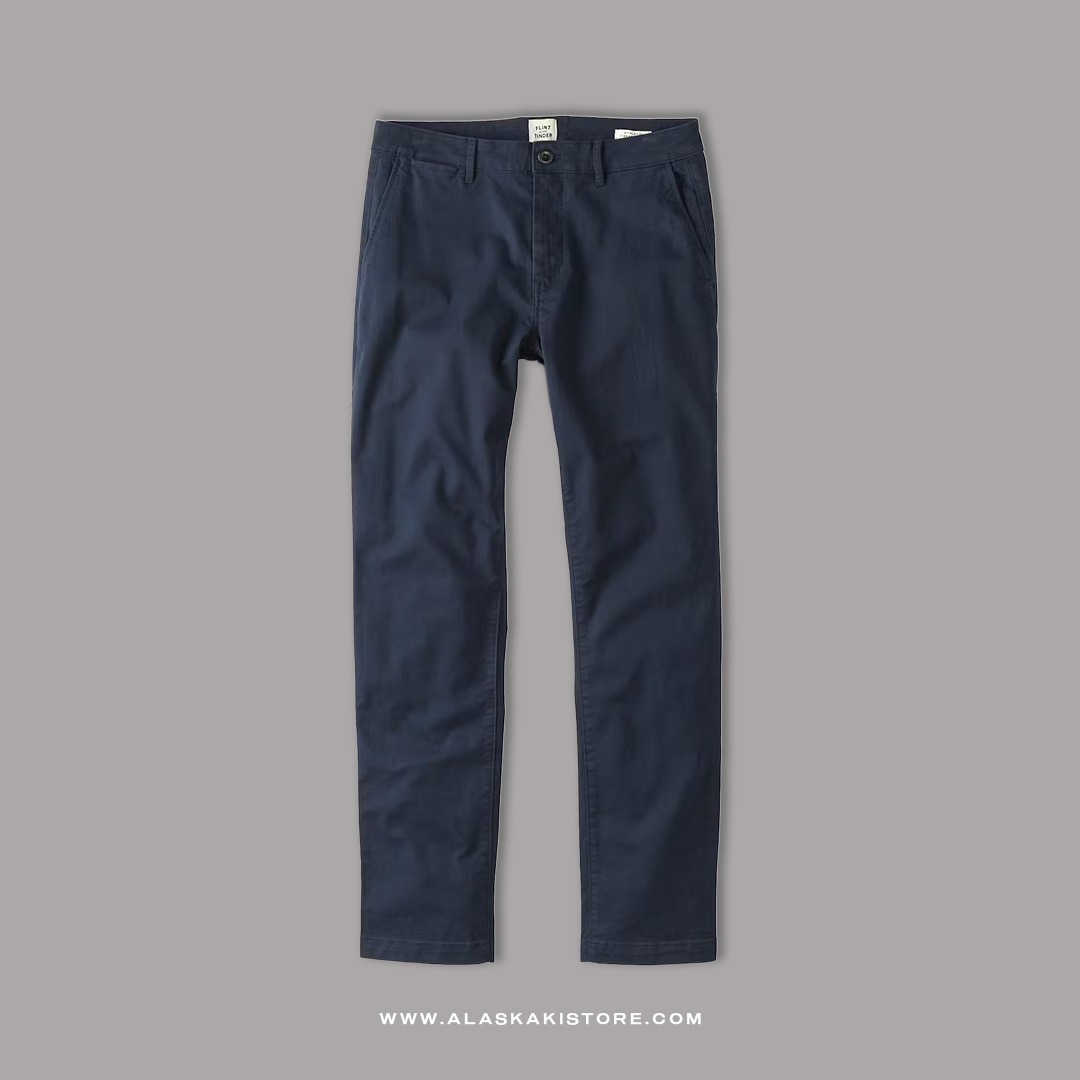 Athletic Tappered Fit Chino Pants Navy FT5029