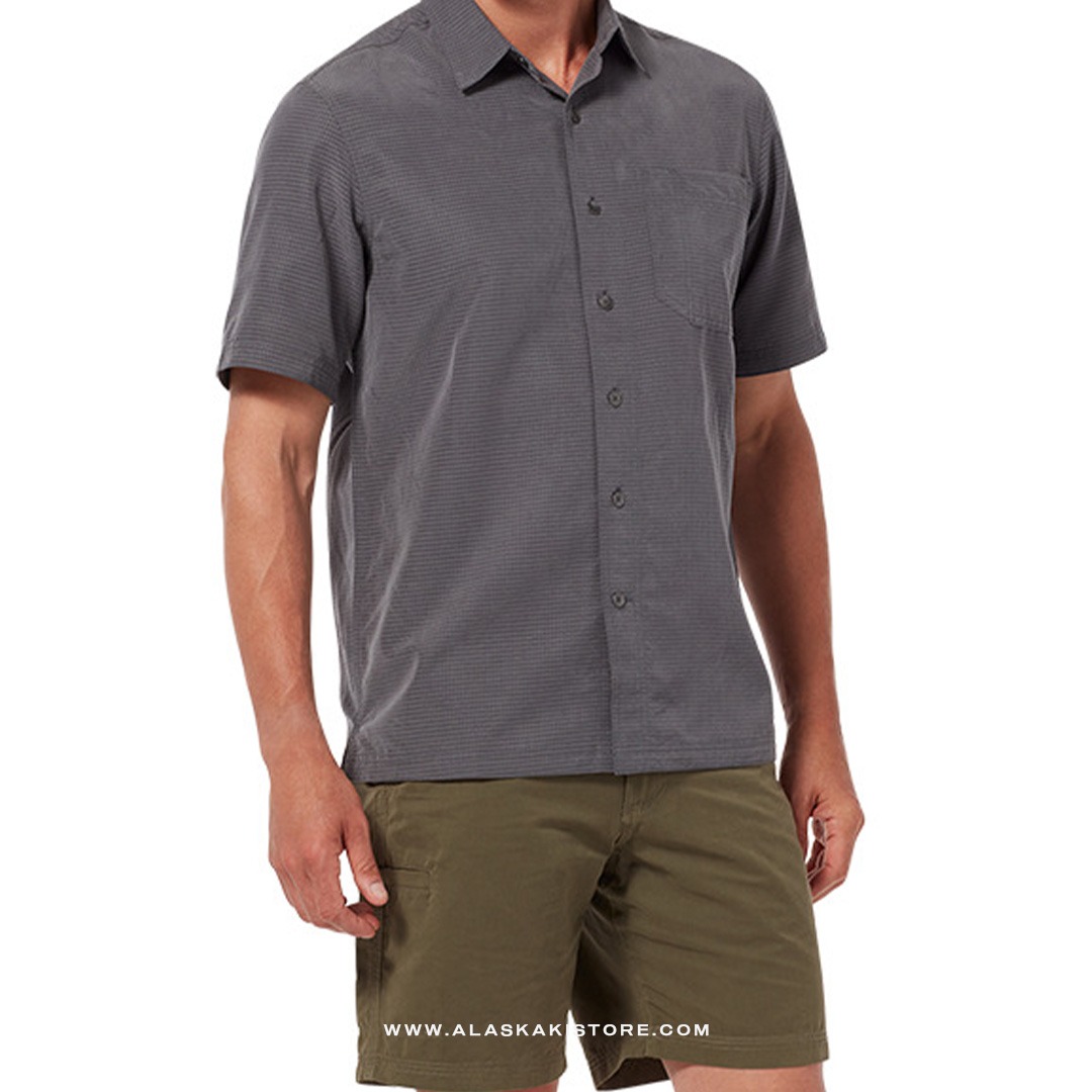 Pucker Dry Short Sleeve Shirt Grey RR2010