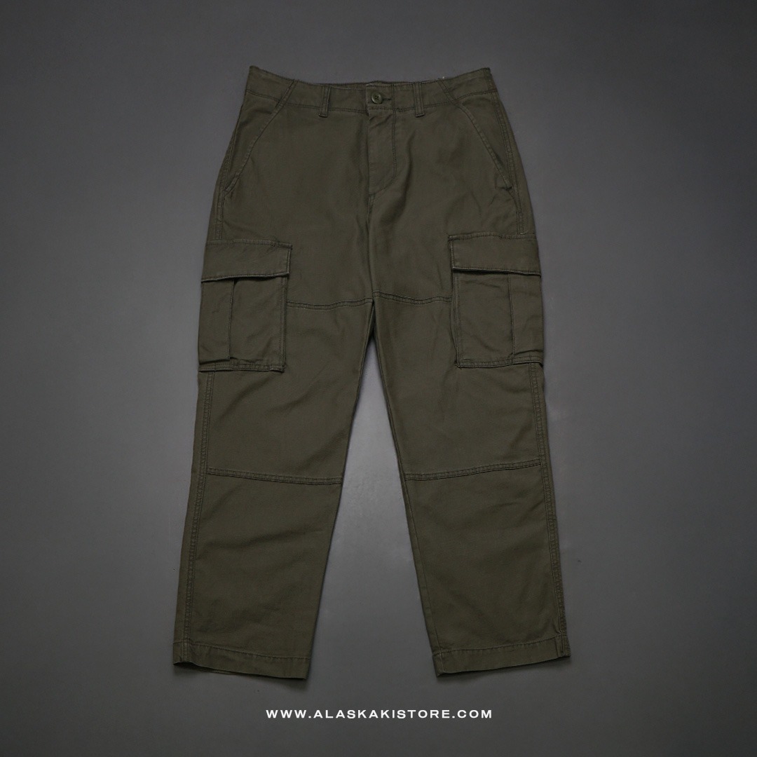 Loose Cargo Pants Olive ON5108