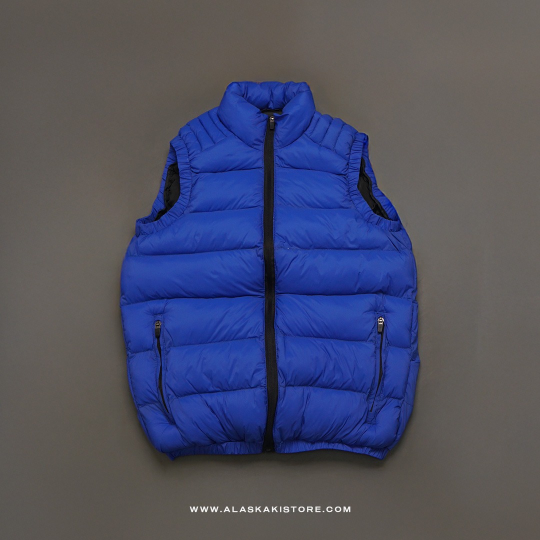 Puffer Vest Jacket Blue BS1007