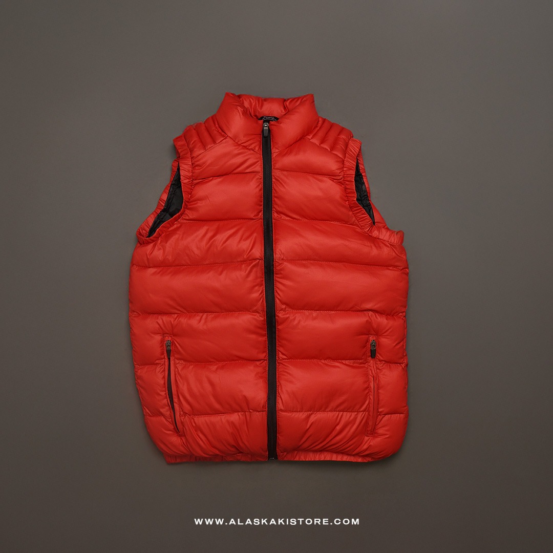 Puffer Vest Jacket Red BS1008
