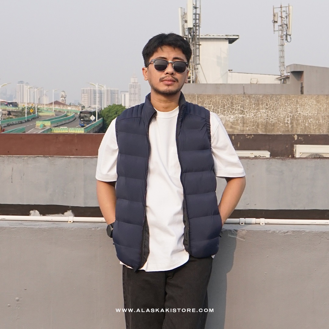 Puffer Vest Jacket Space Navy BS1019