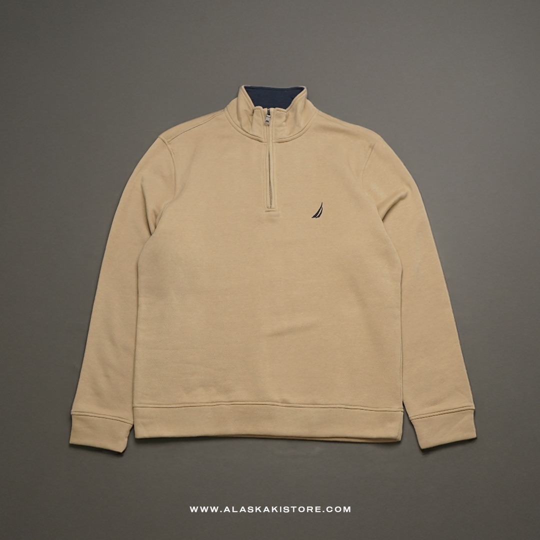 Half Zip Sweatshirt Khaki NC1011