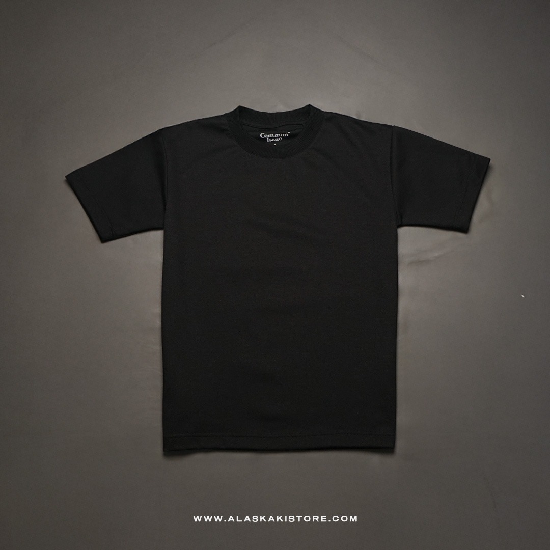 Cotton Blend Heavyweight Oversized Tshirt by Common Issue Black CI4044